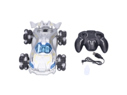 Rebe-coche De Control Remoto 360° Derrape Fácil 1:12 Luces Led Resistente A Choques Para Niños Plata