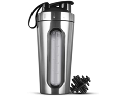 Botellas Mezcladoras Para Mezclas De Proteínas. La Botella De Proteína De Acero Inoxidable No Deja Ninguna Superficie Pegajosa.