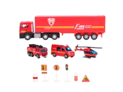 Ats-juguete Camión De Bomberos Con Buena Manipulación, Agarre Cómodo Y Portátil, Modelo De Camión De Bomberos Para Niños