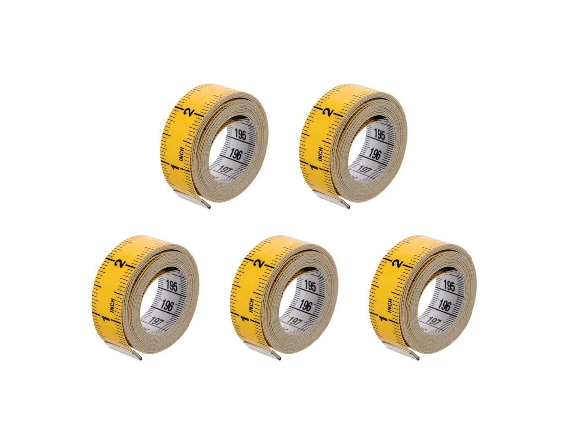 Fita Métrica Flexível Portátil De 5 Peças Para Medição Corporal E Costura.