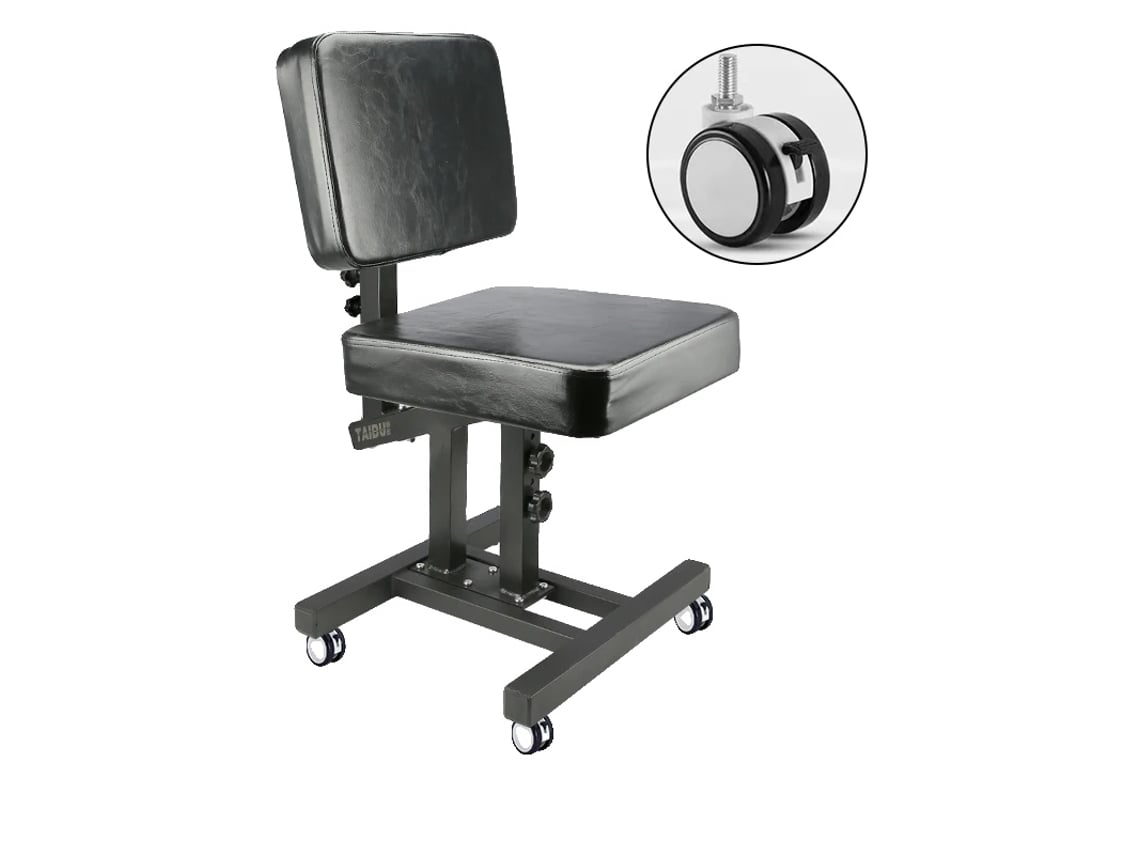 Silla de tatuaje, altura ajustable, comodidad ergonómica, con ruedas OEM