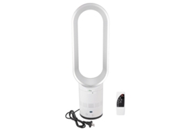 Ventilador de mesa portátil sin aspas plateado