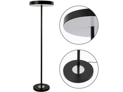 Lámpara de Pie Ainoa 1X36W Led 5670Lm 3000K Alt.150Xd.40Cm Negro FERRIMEX