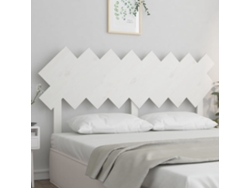 Cabecero De Cama Madera Maciza De Pino Blanco 159,5x3x80,5 Cm