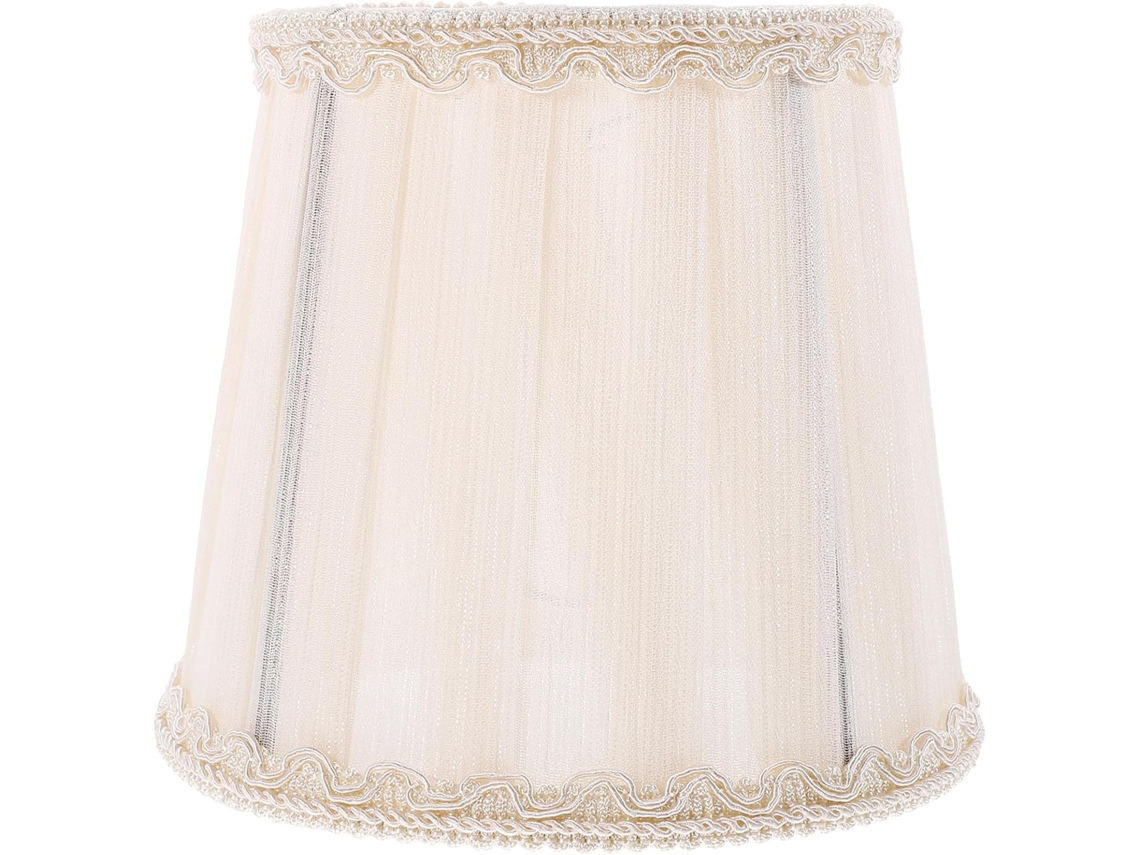Estilo sencillo para bombilla E14, fácil de instalar en tela beige, suaviza la luz para dormitorio y SFUSHOS