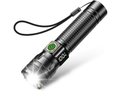 Linterna LED recargable - Ultra - 3 modos - Con zoom - Batería de larga duración - Resistente al agua IP65