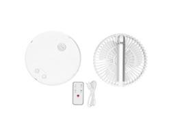 Mini ventilador portátil plegable telescópico blanco