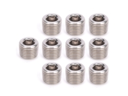 10 Peças De Tampa Hexagonal Rosqueada Masculina Bspp 3/8 Polegada Aço Inoxidável 304 Para Tubos