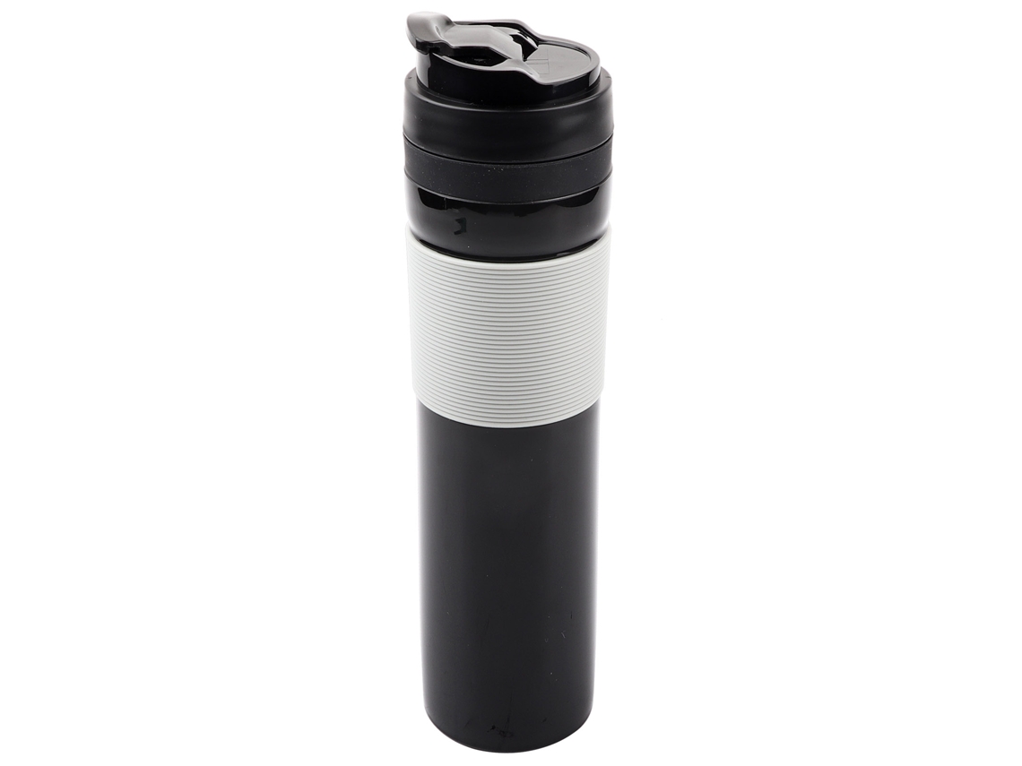 Cafetera portátil de acero inoxidable de doble pared, con un rico sabor a café, ideal para aventuras al aire libre (350 ml)