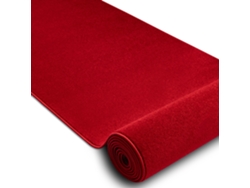 Alfombra de Pasillo Karmel Llanura Carmín / Rojo 100 cm