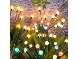 Luces Solares Para Exteriores, 4 Unidades De 10 Luciérnagas Led Para Jardín, Lámpara Solar Decorativa Ip65