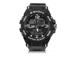 Reloj De Pulsera De Cuarzo Para Hombre, Estilo Casual De Negocios, Con Correa De Cuero Y Calendario (blanco Y Negro).