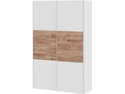 Armario MUEBLAM Nieve Roble Melamina (150x220x55 cm)