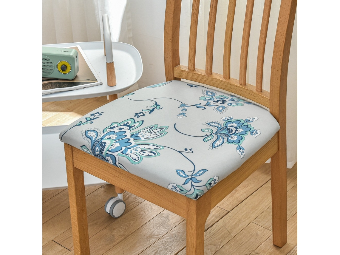 1 paquete de funda protectora extraíble para silla de comedor para el hogar, patrón de restaurante 15-Tamanho universal LUUCOZK
