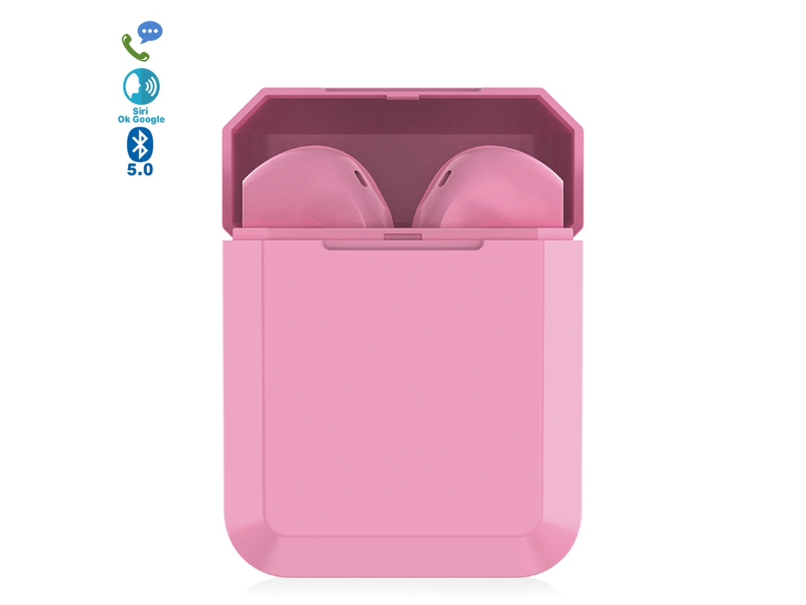 Auriculares Tws I2 Bluetooth 5.0 Táctil Con Base De Carga Diseño Ergonómico Exclusivo Poligonal.cancelación Ruido Ambiental.