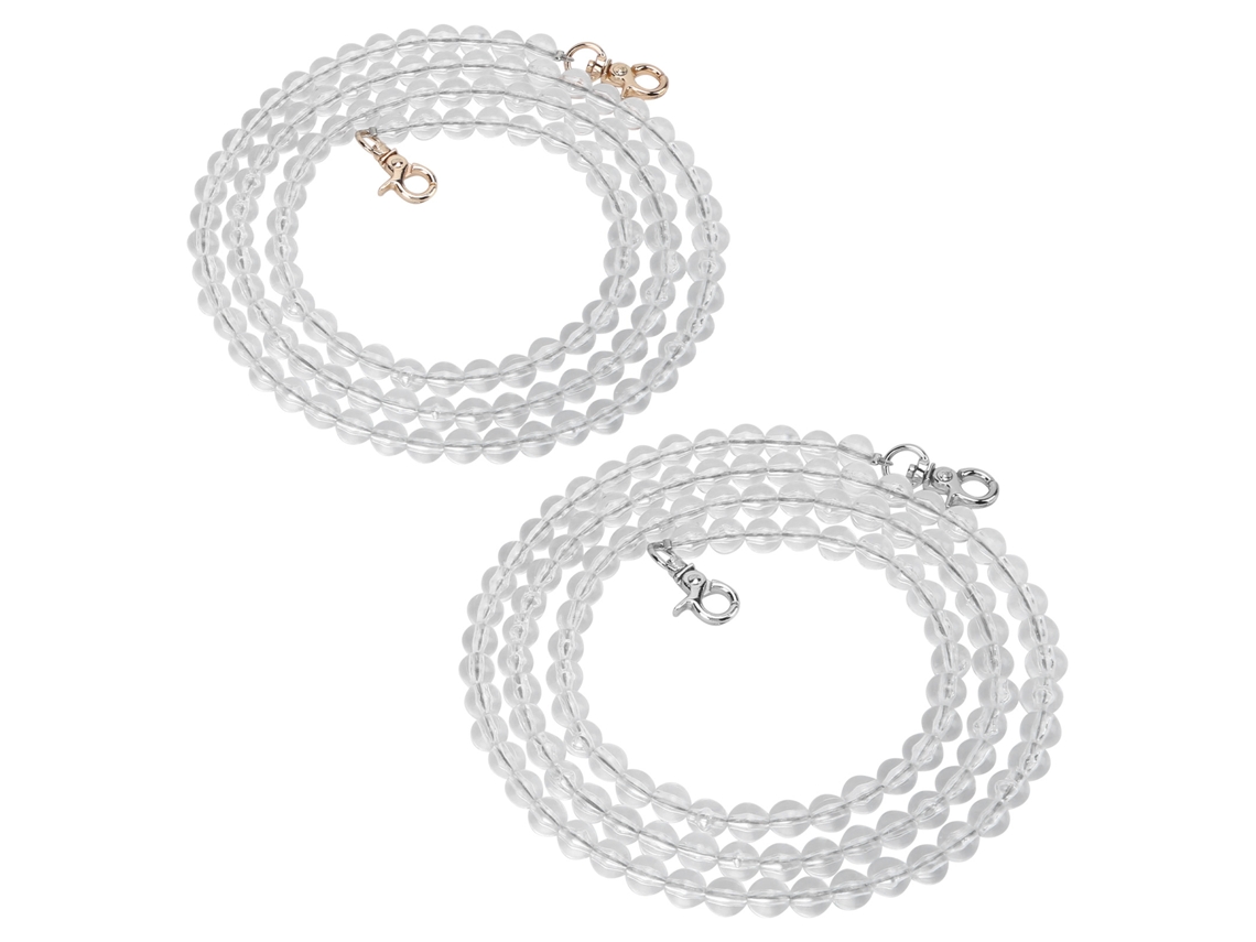 2 Correas De Acrílico Y Metal Para Bolsos, Accesorio Decorativo Para Mujer, 1,2 M