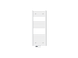 Radiador de baño con conexión central 500x1200 mm blanco curvo Luxebath