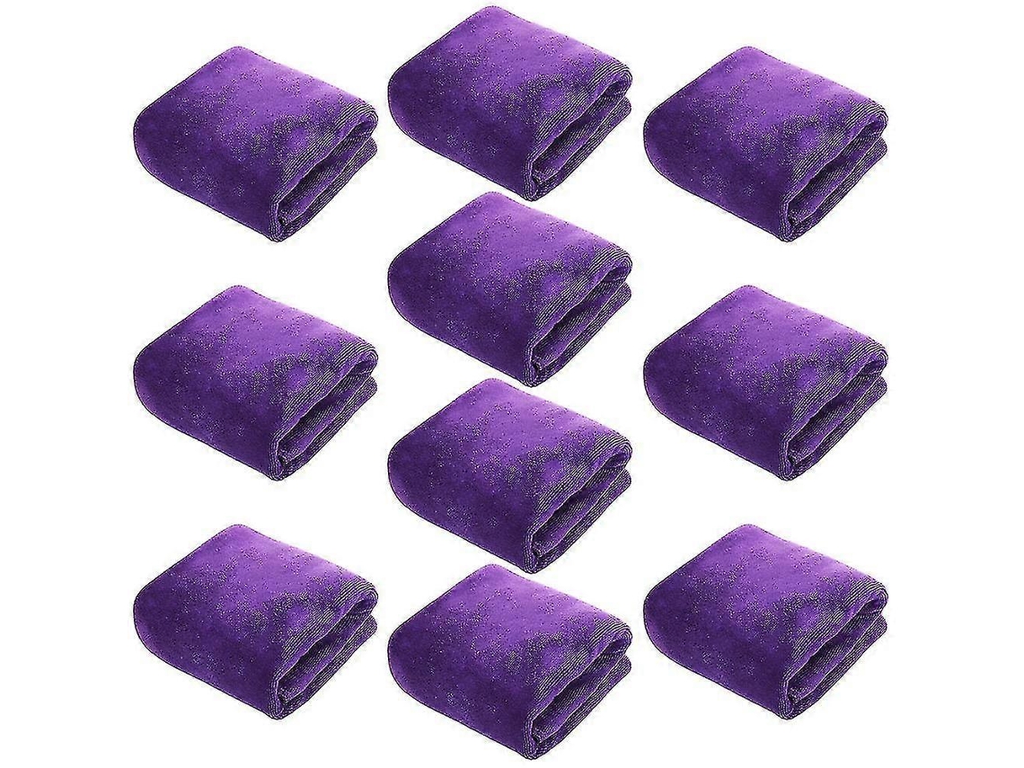 Toallas de peluquería (paquete de 10) de secado rápido para cabello, manos y rostro, para usar en casa, salón, spa y barbería - Rosewell