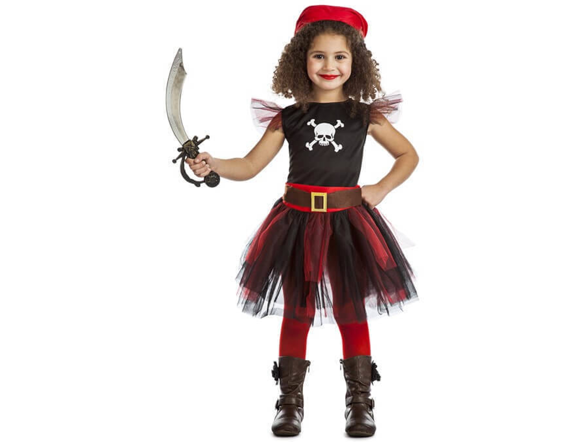 Disfraz de Niña DISFRAZZES Pirata Tutú (Talla: 5 a 6 años)