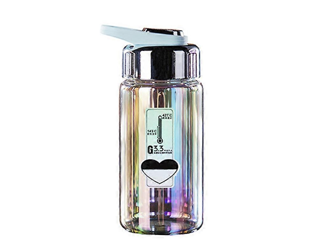 Botella De Agua Portátil Con Superficie Espejada Y Resistente A Altas Temperaturas Para Deportes De Camping. Rosewell