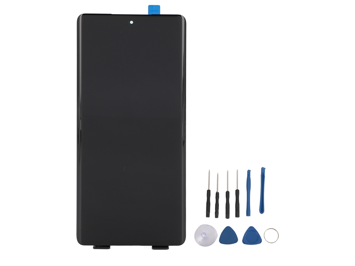 Cubierta de cristal trasera y frontal externa con herramientas para Samsung Galaxy S22 Ultra 5G blanca