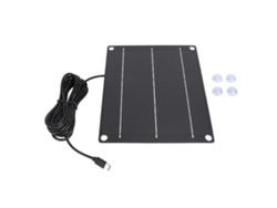 Panel solar de silicio monocristalino de 6 W, cargador solar portátil para exteriores para cámaras de seguridad.