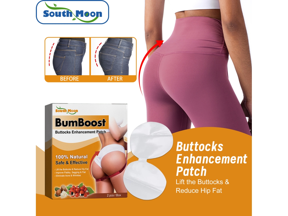 South Moon 2pcs Parche Para Aumento De Nalgas Con Ingredientes Naturales Y Efecto Visible En Semanas