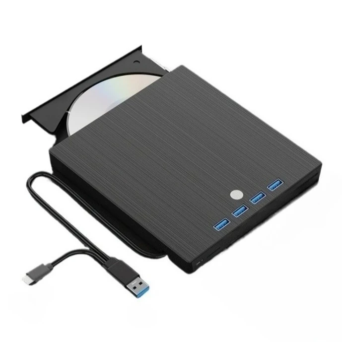 Unidad Externa 7 En 1 De Cd/dvd Rw Usb-c Usb 3.0 (lector/grabador/reproductor/unidad De Dvd Portátil), Compatible Con Sistemas Windows 11/10.