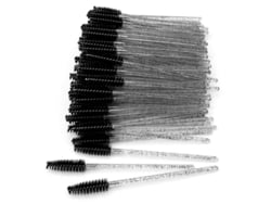 50 Cepillos Desechables Para Pestañas Y Cejas, Aplicadores De Rímel, Herramientas De Maquillaje (negro)