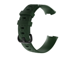 Pulsera De Reloj Monocromo De Alta Gama Para Fitbit Charge 3 Verde Ejército