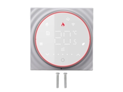 Termostato Inteligente Wifi, Programable Con Pantalla Led Y Control Por Voz, Blanco.