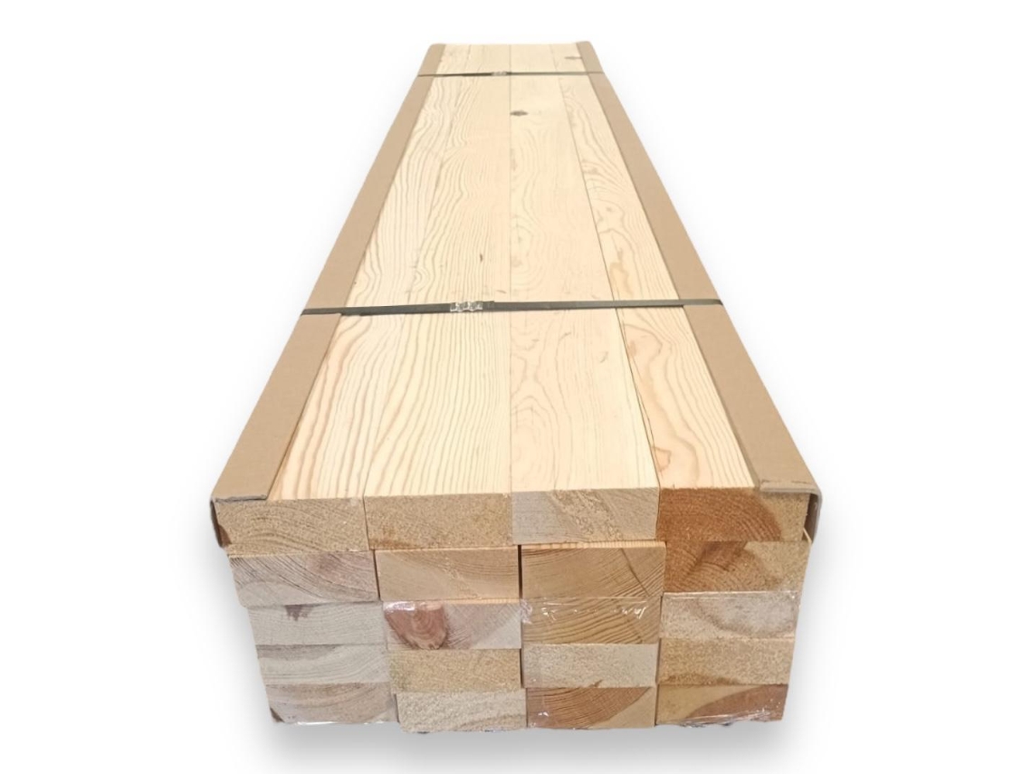 Paquete de 20 tablas de madera de pino silvestre cepilladas 4x18x210 cm Maderterraneo