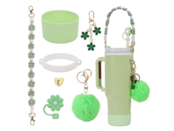 Accesorios para la Copa Stanley: Correa para botella de 40 oz, funda de silicona, adornos decorativos para tazas