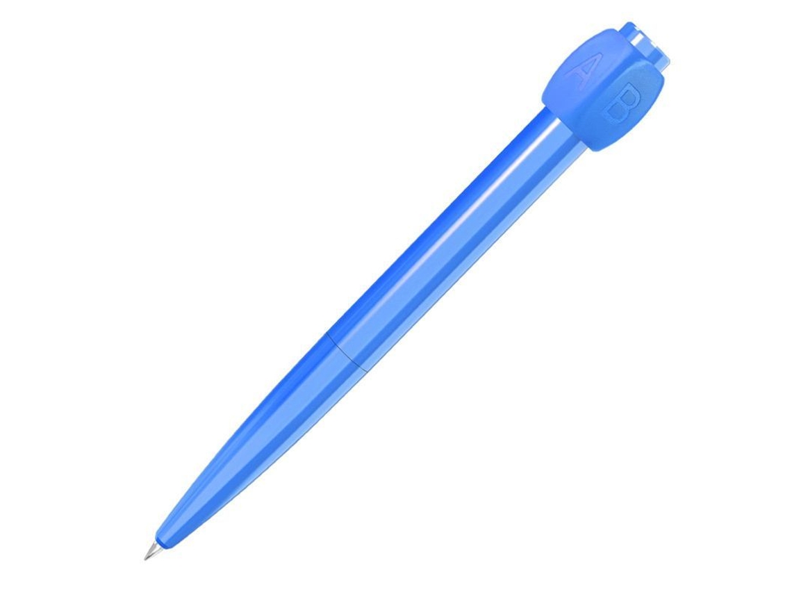 Bolígrafo Giratorio Con Tapa Giratoria Abcd, Bolígrafo Azul.