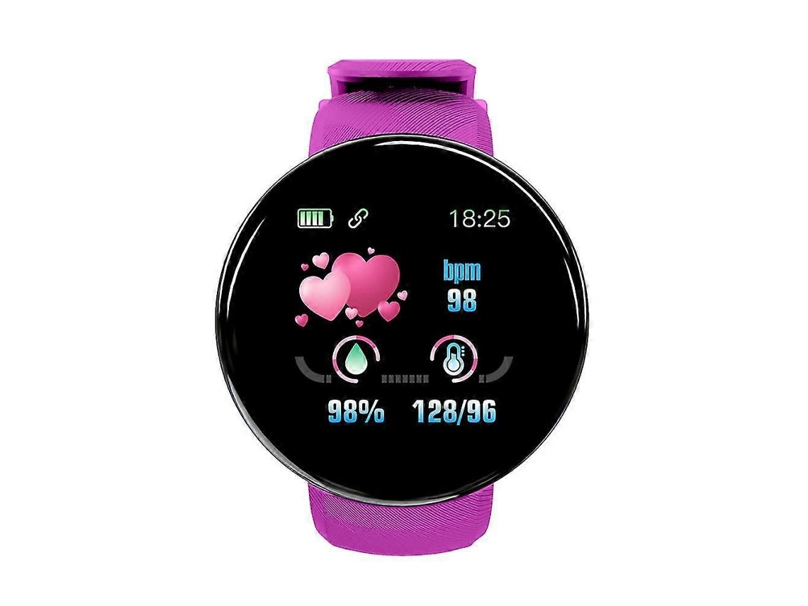 Pulsera deportiva inteligente GOKOCO D18 con monitor de presión arterial, frecuencia cardíaca y podómetro.