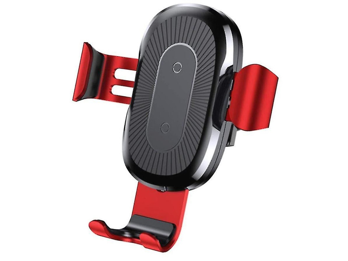 Cargador Carro Qi Fast Para Samsung Yizhood Rojo