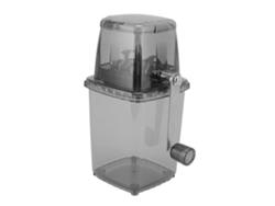 Trituradora de hielo manual transparente y sin óxido, multifuncional para la cocina del hogar.