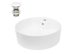 Lavabo ECD (46 x 46 x 15.5 - Cerámica - Blanco)