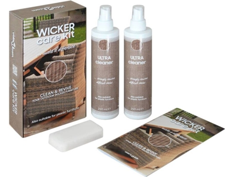 vidaXL Kit de cuidado para muebles de jardín de ratán y textilene