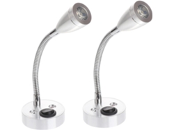 Lámpara Led De Cuello De Cisne De 2 Piezas, Lámpara De Mesilla Flexible Para Dormitorio, Oficina Y Hogar.
