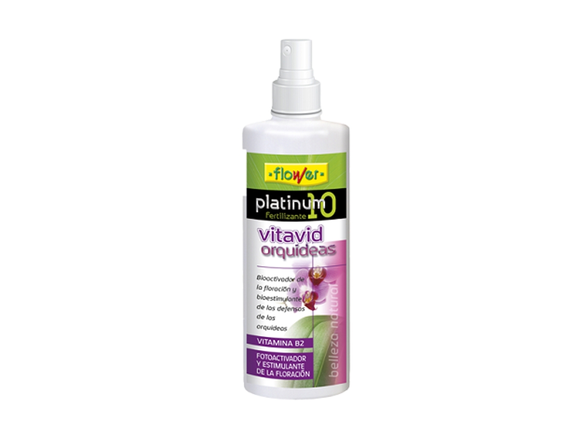 FLOWER Platinum 10 Fertilizante Líquido e Composto Vitavid Orquídeas 180 Ml