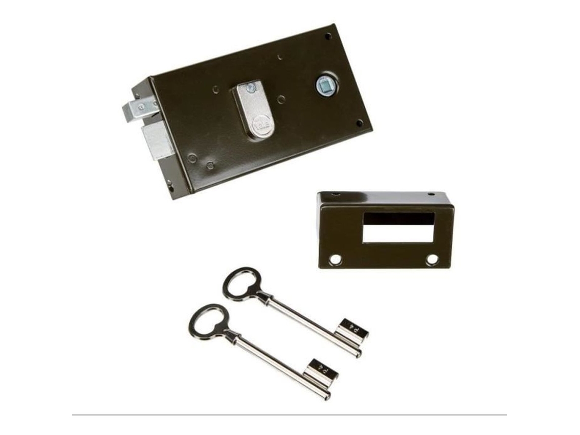 Cerradura de Superficie Horizontal con seguidor Izquierdo YALE Yah36G Caqui 2 Llaves Suministradas