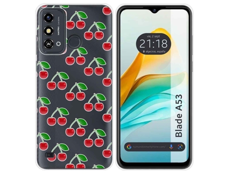 Funda Silicona para Zte Blade A53 diseño Cerezas Dibujos