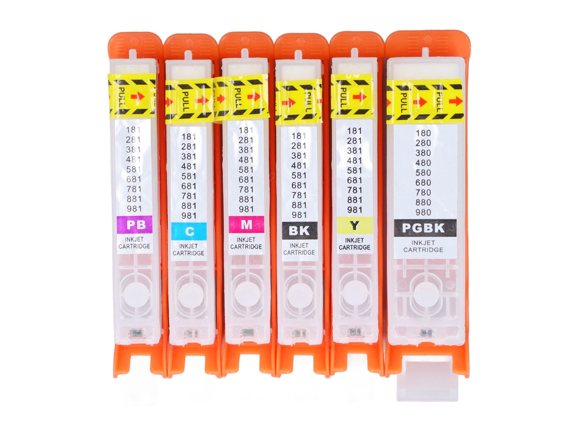 Cartucho De Tinta De Repuesto De 6 Colores Para Impresora De Inyección De Tinta Pixma Ts705 Tr7550. Accesorios Para Impresoras.