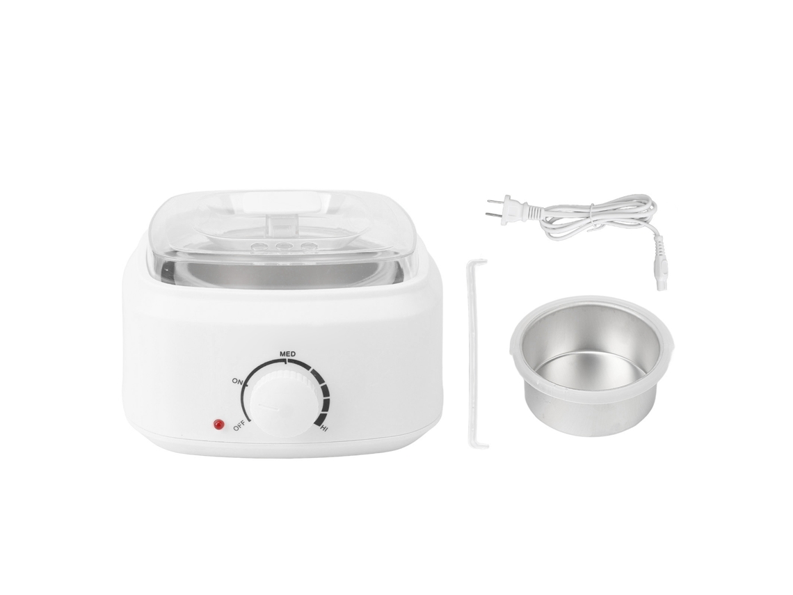 Máquina De Calentamiento De Cera Mini Con Tapa Transparente 110‑240v Para Depilación Plug Ee.uu.