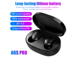 Auriculares Bluetooth (reducción De Ruido Estéreo Hifi) A6s Pro Carga Inalámbrica Emparejamiento Automático Impermeable Ipx4 Micrófono Integrado