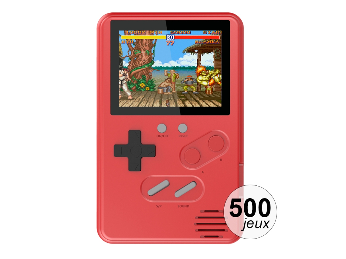 Emulador de consola de 500 juegos modelo Slim Rojo TECHKIDZ