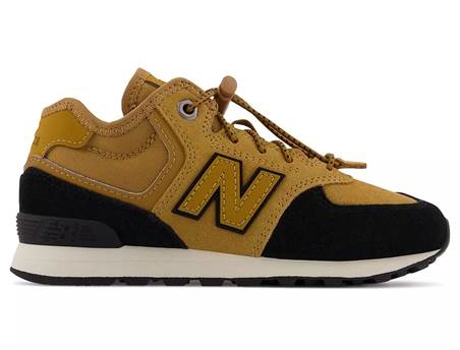 Zapatillas Deportivas NEW BALANCE 574 Para Niños (Negro, Miel - Material Sintético -32,5)