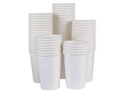 Vasos de papel desechables de 16 oz, reciclables, con diseño ecológico y sostenible, con tecnología antifugas.