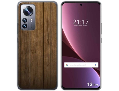 Carcasa para Xiaomi 12 Pro 5G TUMUNDOSMARTPHONE Dibujos Madera Multicolor